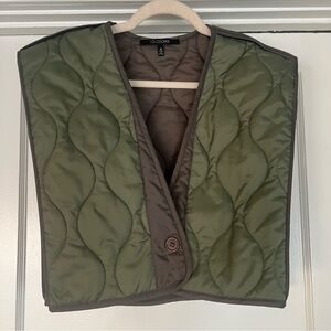 Women's Quilted Green Vest